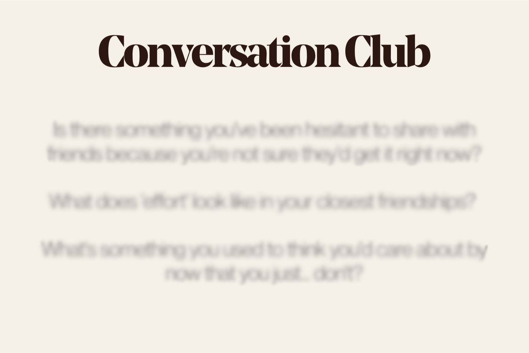 Conversation Card back